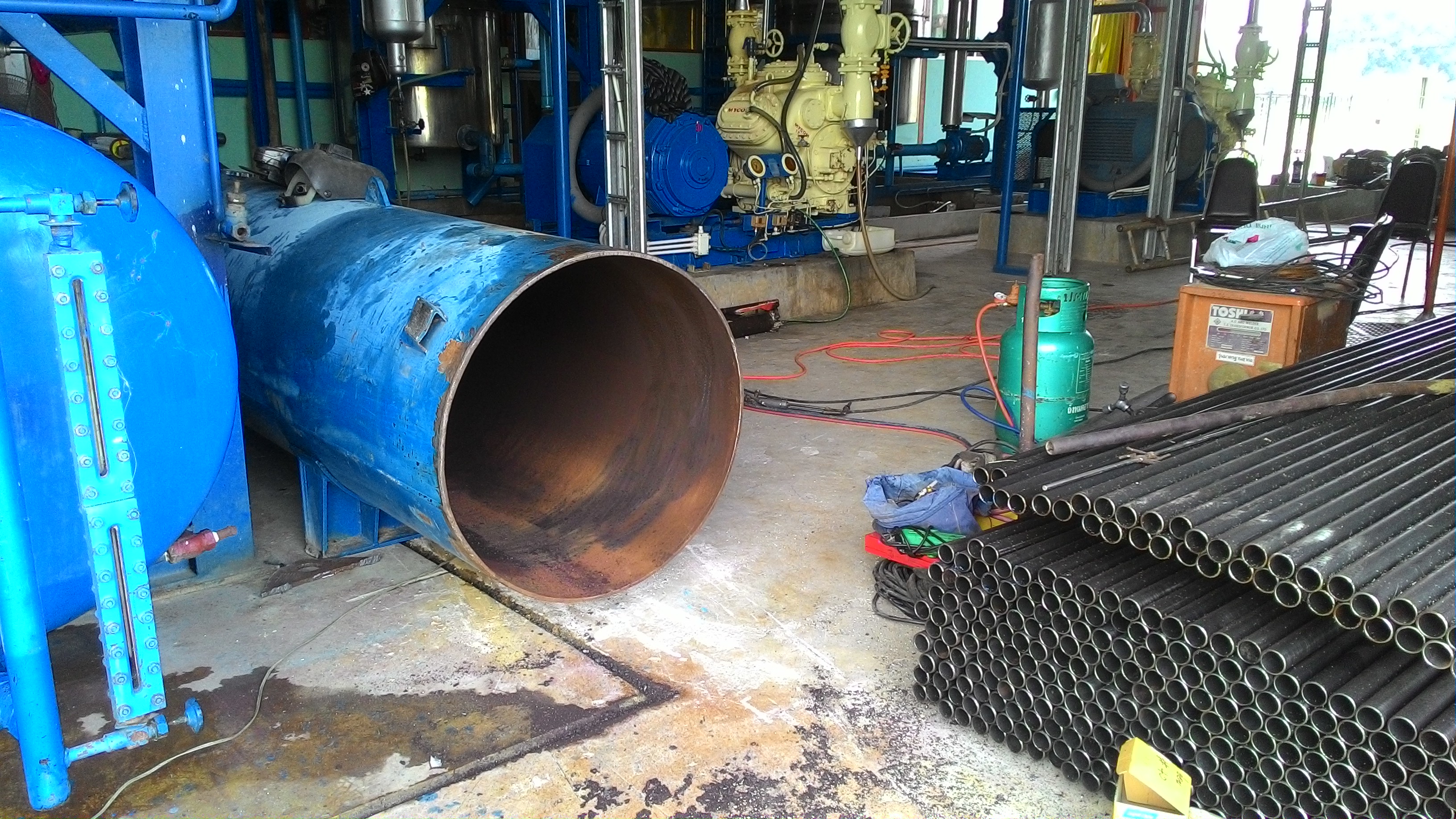 เปลี่ยนท่อใน Condenser