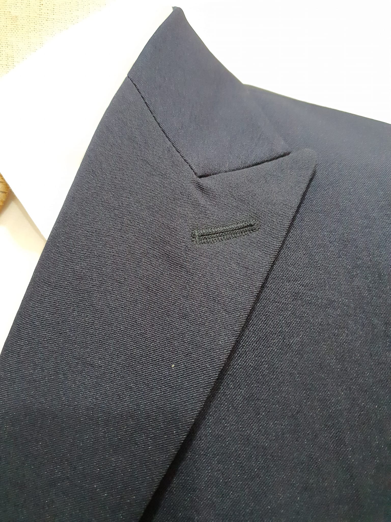 Suit0021 เสื้อสูท นำเข้า มือสอง สีกรมท่า แบรนด์ saint อก 38 นื้ว