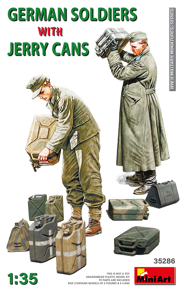 โมเดลฟิกเกอร์ทหาร MiniArt ขนาด 1/35 MI35286 German Soldiers With Jerry Cans