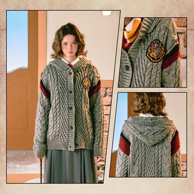 [Pre-Order] Kyouko x Harry Potter แฮร์รี่พอตเตอร์เสื้อคลุมคาร์ดิแกน ฮอกวอตส์ มีฮู้ด