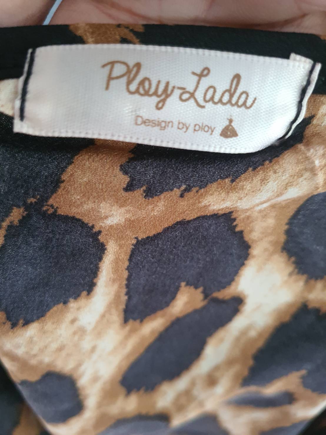 FF05802 เสื้อแฟชั่น ลายเสือ มือสอง ชีฟอง แบรนด์ Play lady อก 40 นิ้ว