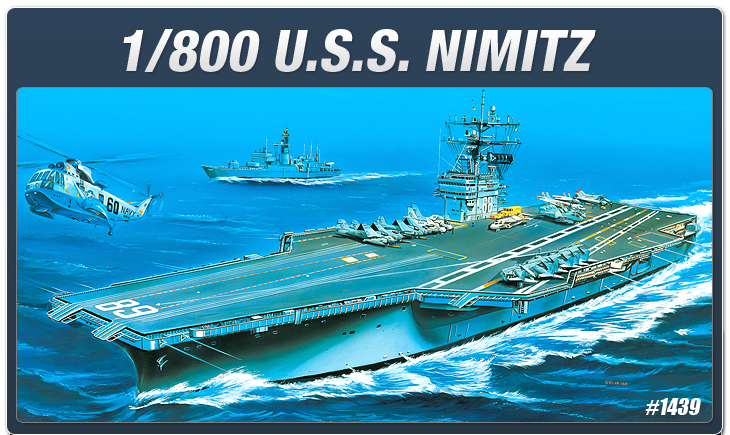 โมเดลเรือ Academy ขนาด 1/800 AC14213 U.S.S. NIMITZ