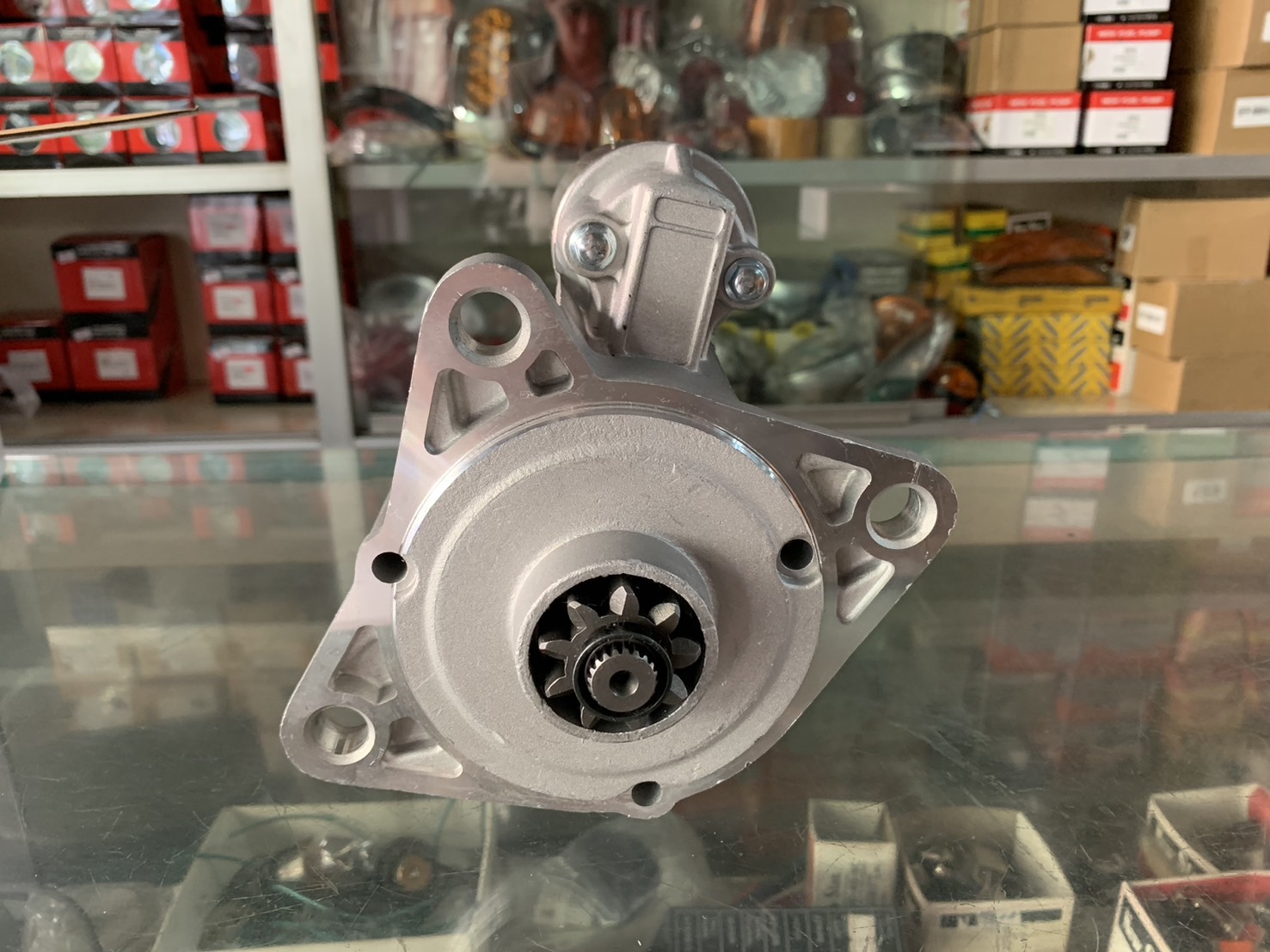 ไดสตาร์ท FUSO 4D32 แมคโคร CAT E70B 24V 12V 9 ฟัน 12 ฟัน