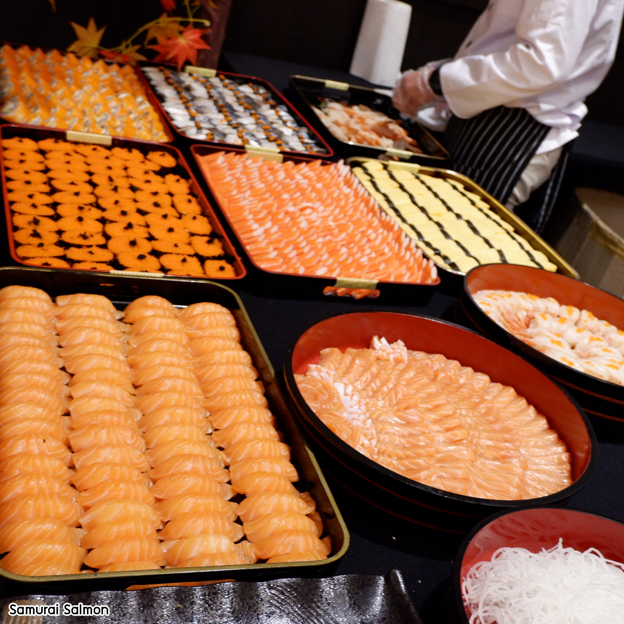 รับจัดเลี้ยงอาหารญี่ปุ่น งานแต่งงาน ที่ THE HALLS wedding