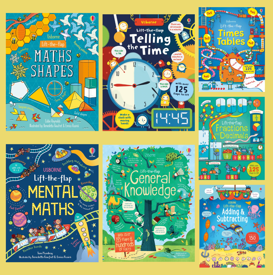 USBORNE LIFT-THE-FLAP MATHS SERIES