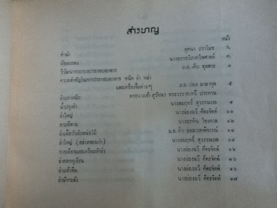 ตำรับยำ และเครื่องจิ้มไทย ของสภาสตรีแห่งชาติในพระบรมราชินูปภัมภ์