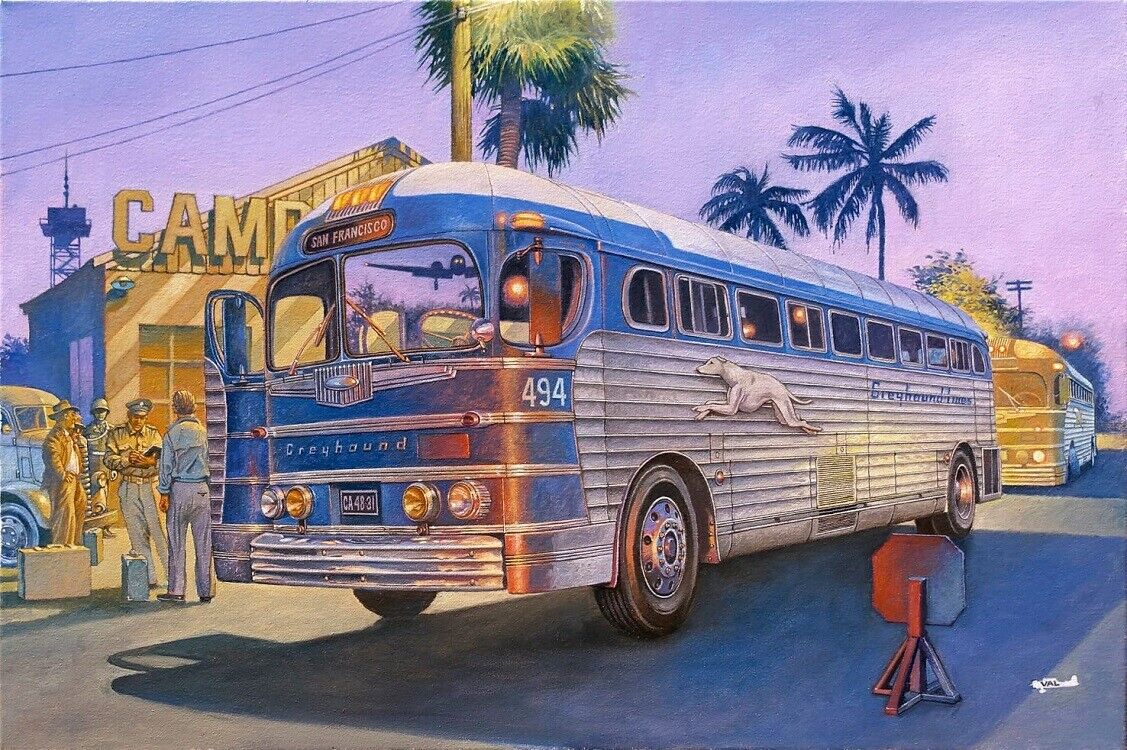 โมเดลรถบรรทุก Roden ขนาด 1/35 RO816 GMC PD3751 SILVERSIDE GREYHOUND LINES