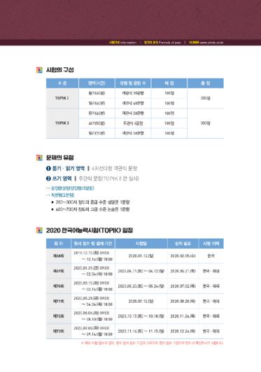 한국어능력시험 TOPIK2(토픽2) 한 번에 통과하기(2020) Pass the Korean Language Proficiency Test TOPIK2 (Topic 2) at once (2020)