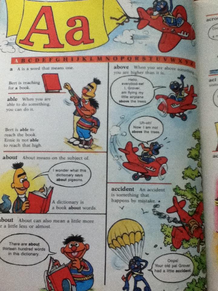 BIG BIRD'S SESAME STREET DICTIONARY volume1-8