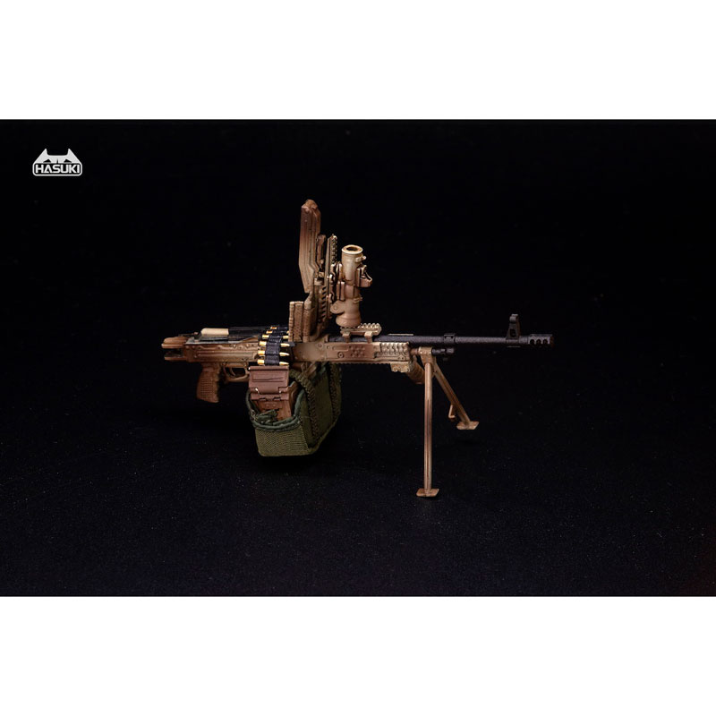WM-05B Regular Machine Gun Set Desert Camouflage 1/12 Action Figure Complete Model Option Part(Pre-order)