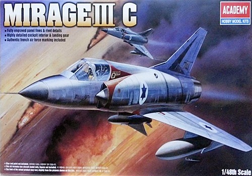 โมเดลเครื่องบินจำลอง Academy ขนาด 1/48 AC12247 MIRAGE IIIC FIGHTER