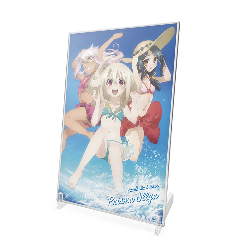Fate/kaleid liner Prisma Illya 2wei Herz! Swimsuit Illya & Miyu & Chloe Acrylic Art Stand(Pre-order)