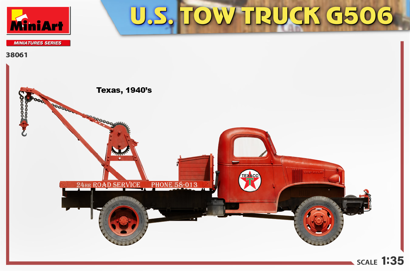 โมเดลรถลากจูง MiniArt ขนาด 1/35 MI38061 U.S. TOW TRUCK G506