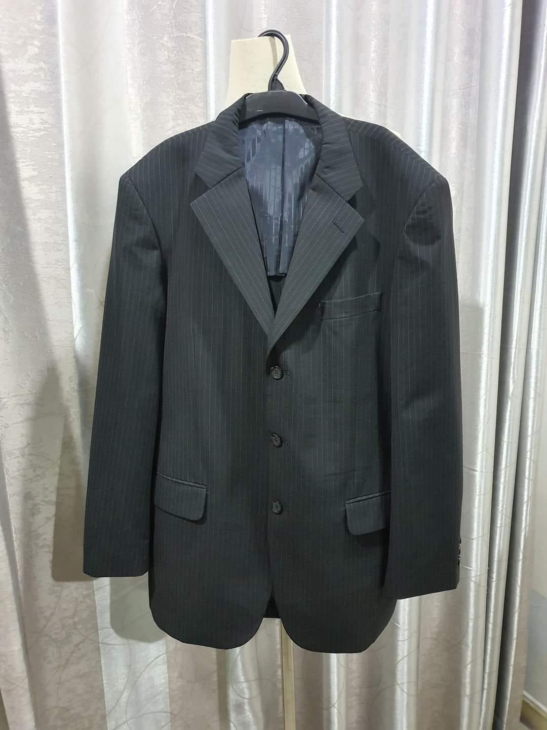 SUIT C0008 เสื้อสูท นำเข้า มือสอง สีดำ PARKLAND อก 42 นิ้ว