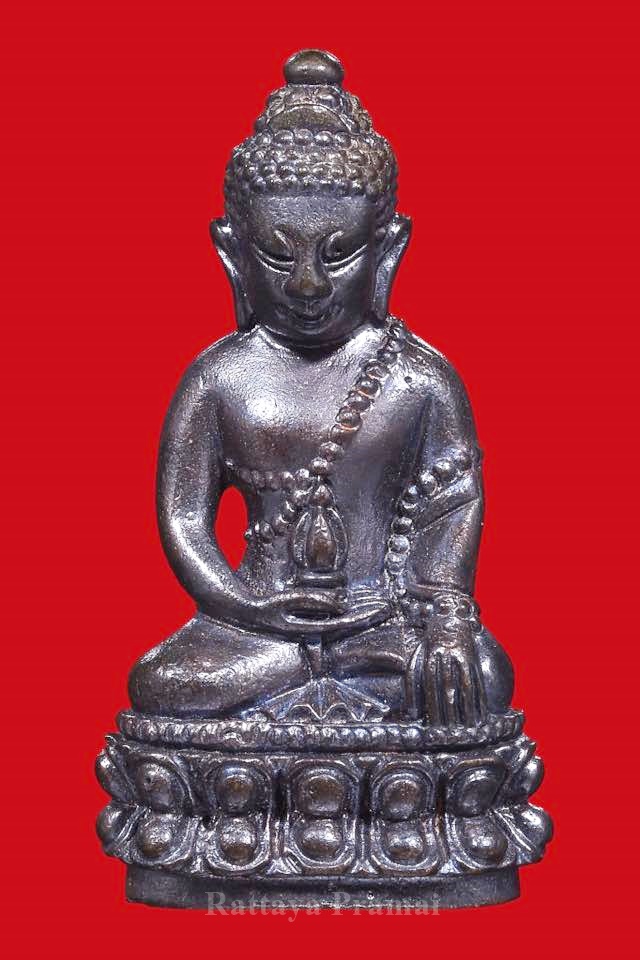 พระกริ่งเทียนตี้ ครูบากฤษดา วัดสันพระเจ้าแดง จ.ลำพูน เนื้อสัตตะธาตุ (องค์ที่4)