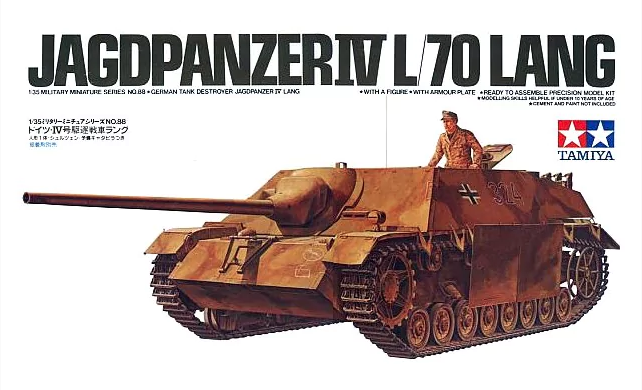 โมเดลรถถังทามิย่า ขนาด 1/35 Tamiya TA35088 German Jagdpanzer IV Lang Kit