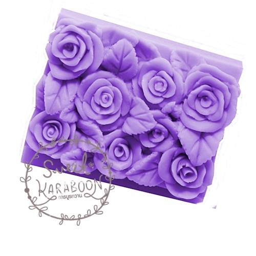 พิมพ์สบู่ 2-D ROSE 002R 100 กรัม