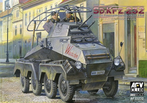โมเดลรถถัง AFV ขนาด 1/35 AF35232 Sd.KFZ.232 Schwere Panzerspahwagen