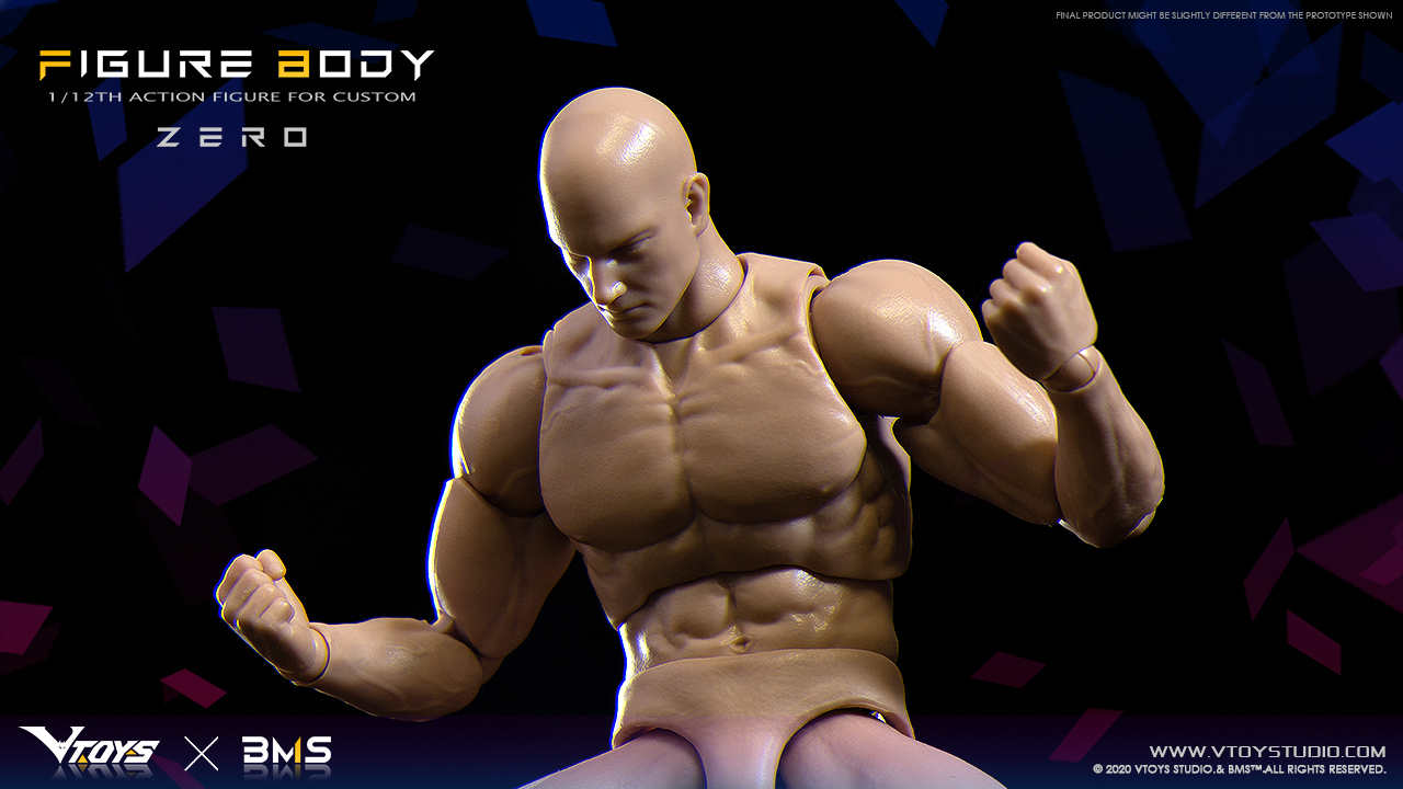 Vtoys x BMS VSD003 1/12 Scale Movable Figure Body Zero(In-stock)