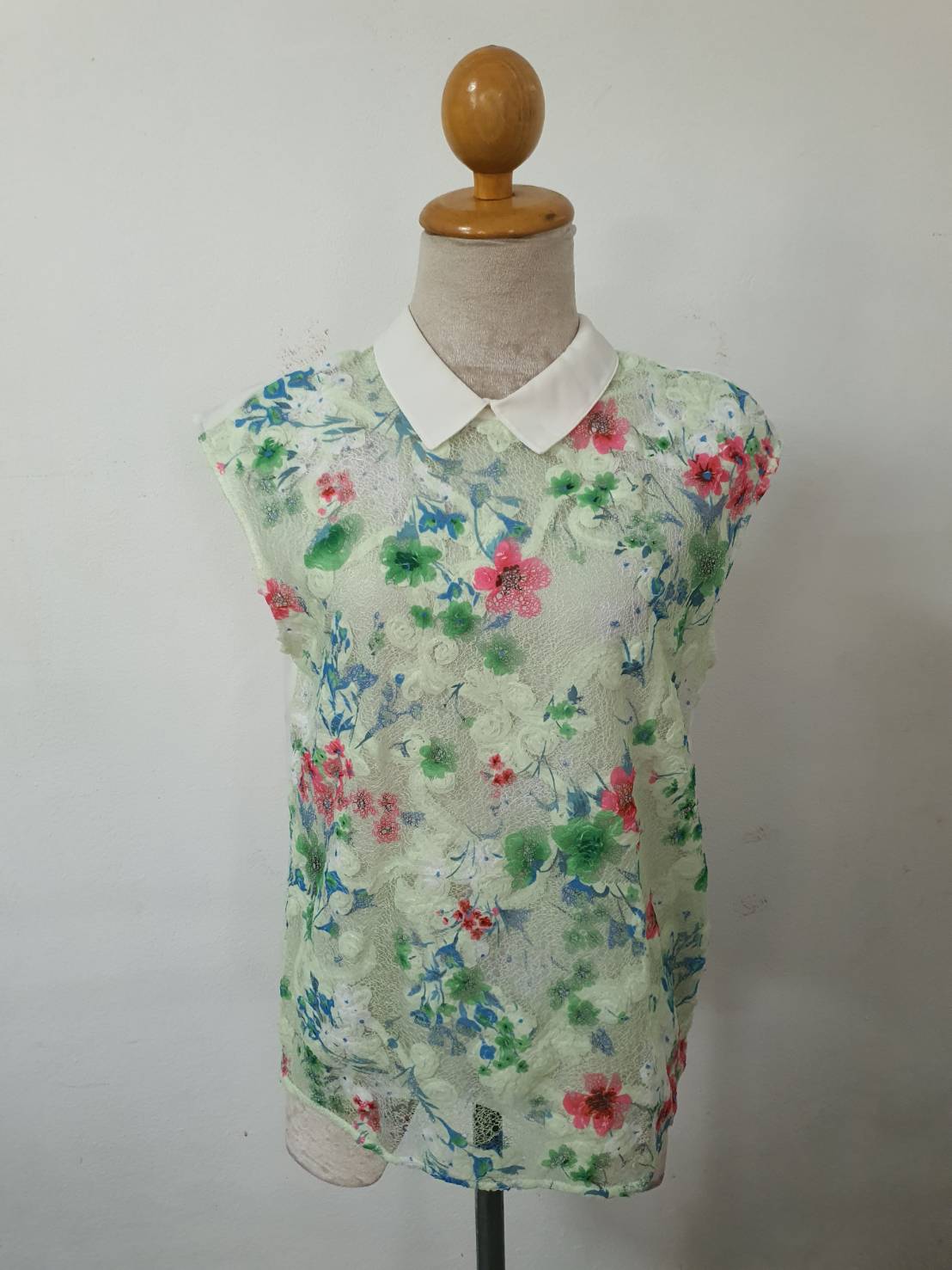 FF06392 เสื้อผ้ามือสอง ชีฟอง สวยๆ อก 36 นิ้ว