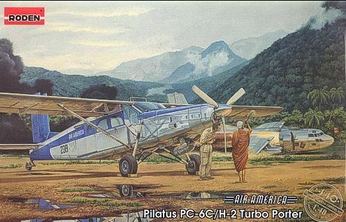 โมเดลเครื่องบิน Roden ขนาด 1/48 RO440 Pilatus PC-6C/H-2 Turbo Porter﻿