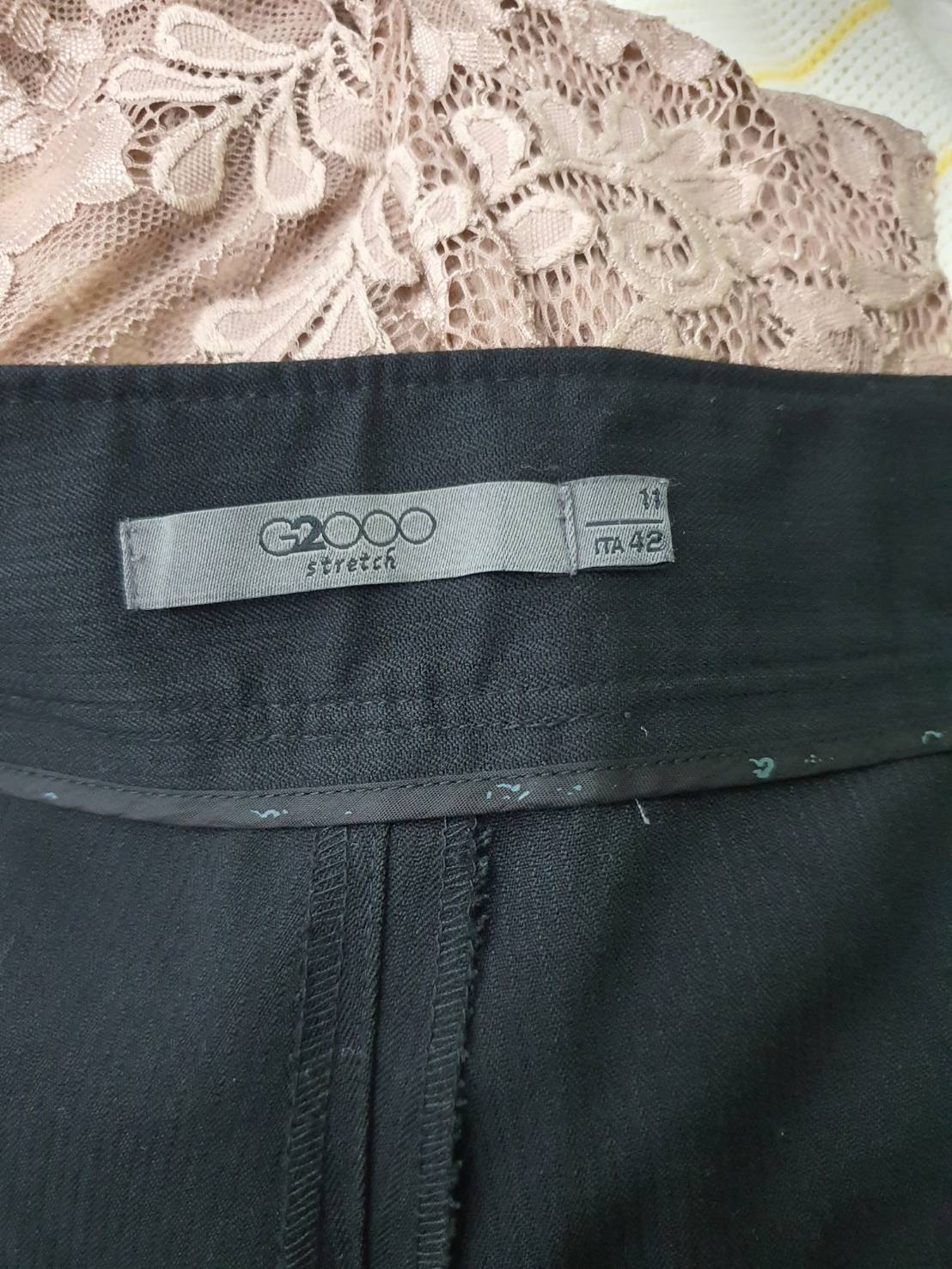 FF02301 กางเกงทำงานมือสอง แบรนด์เนม G2000 สีดำ เอว 32 นิ้ว