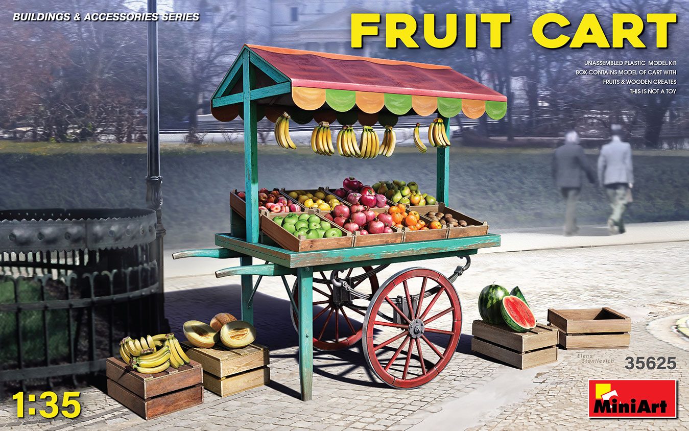 โมเดลฟิกเกอร์ MiniArt ขนาด 1/35 MI35625 Fruit Cart