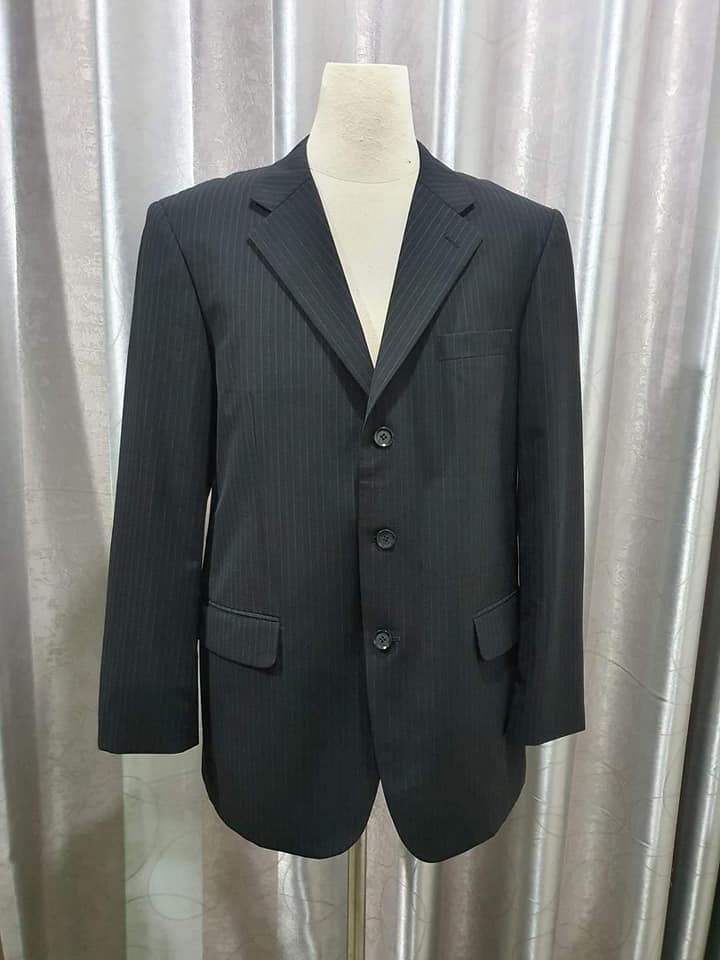 SUIT C0008 เสื้อสูท นำเข้า มือสอง สีดำ PARKLAND อก 42 นิ้ว