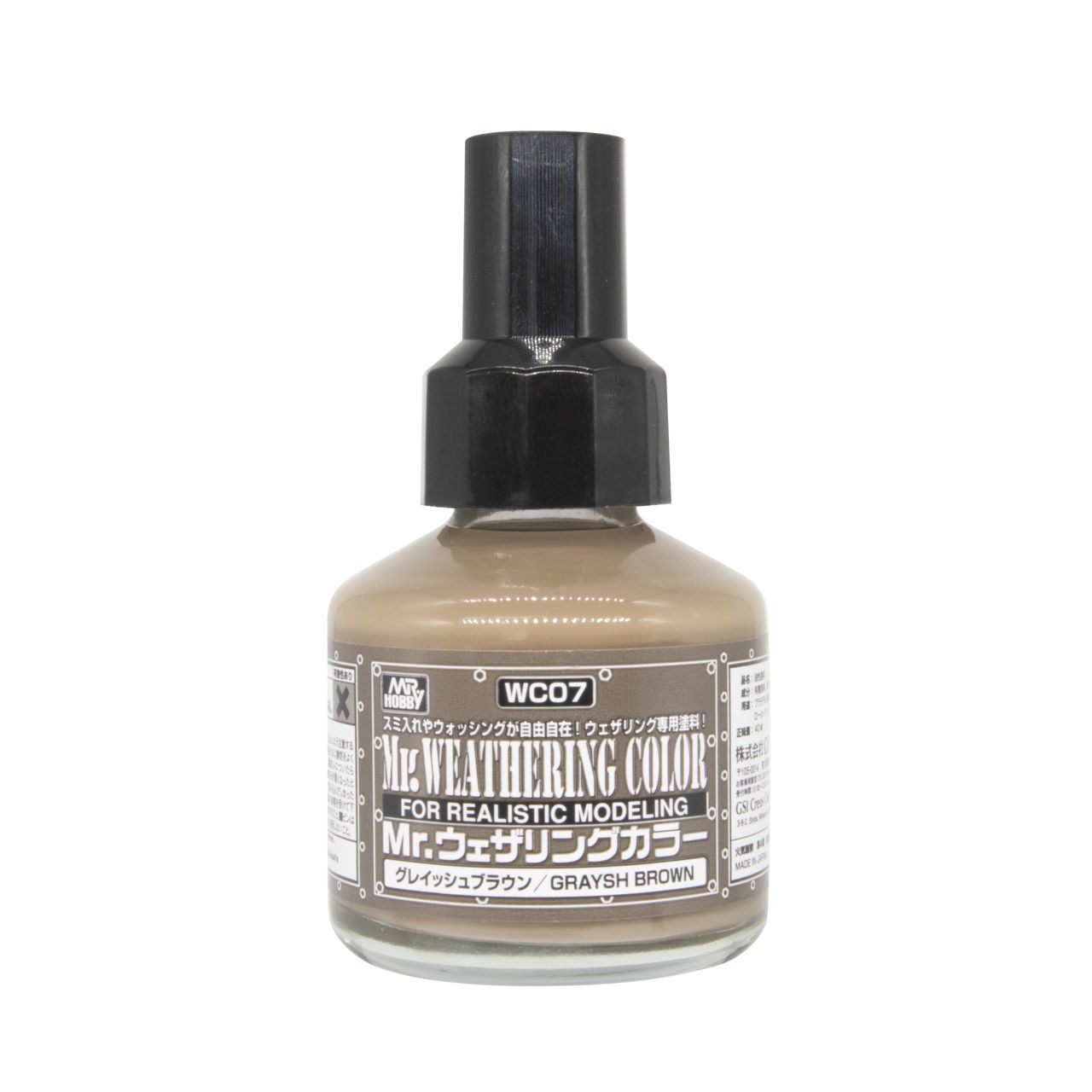 WC07 Mr.Weathering Color Grayish Brown สีคราบน้ำตาลอมเทา 40ml