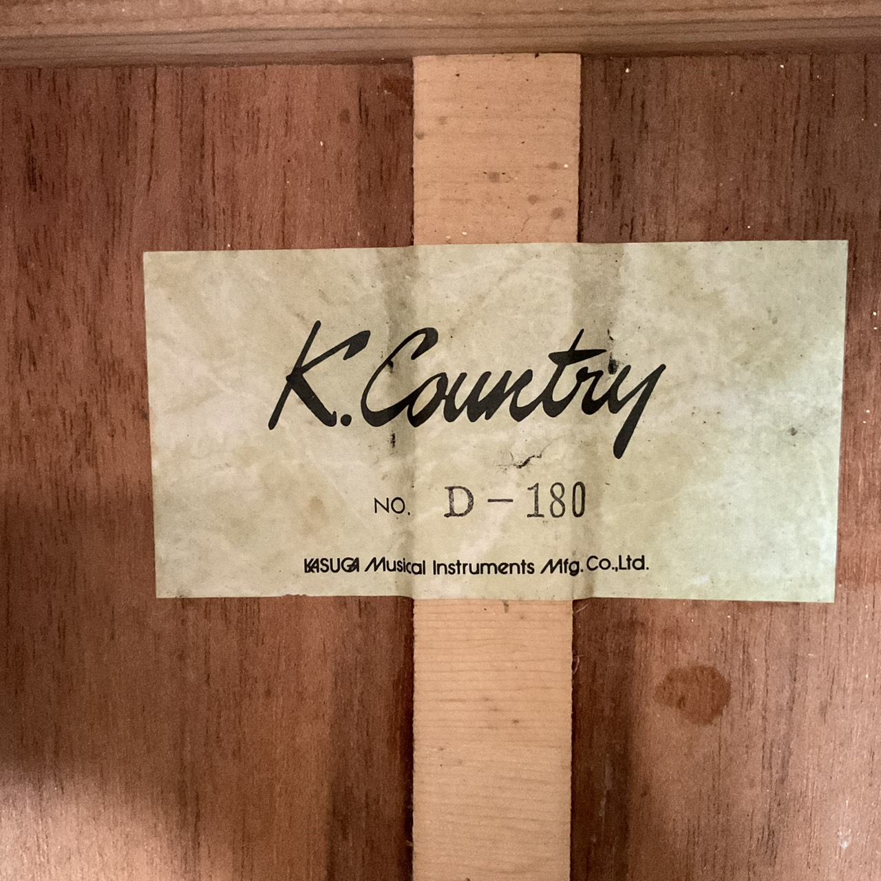 กีต้าร์โปร่ง K.Country : D-180