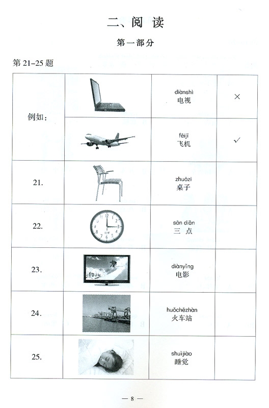 Success with New HSK (Level 1) 6 Simulated Tests หนังสือข้อสอบ HSK ระดับ 1 + CD