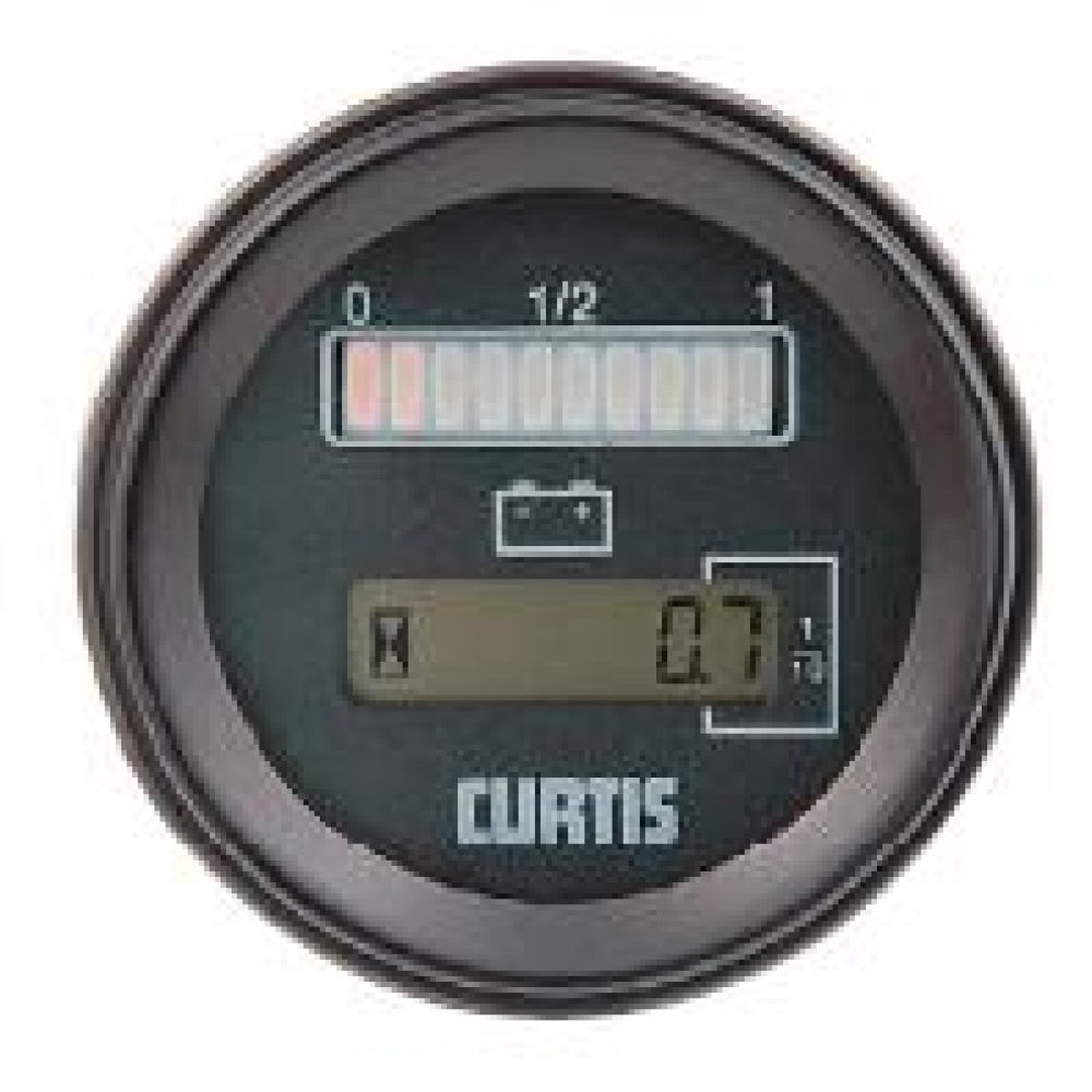 เกจ์วัดโวลท์+วัดชั่วโมงรถกอลฟ์ โฟคลิฟท์ CURTIS ขนาด 2 นิ้ว 12V,24V,48V