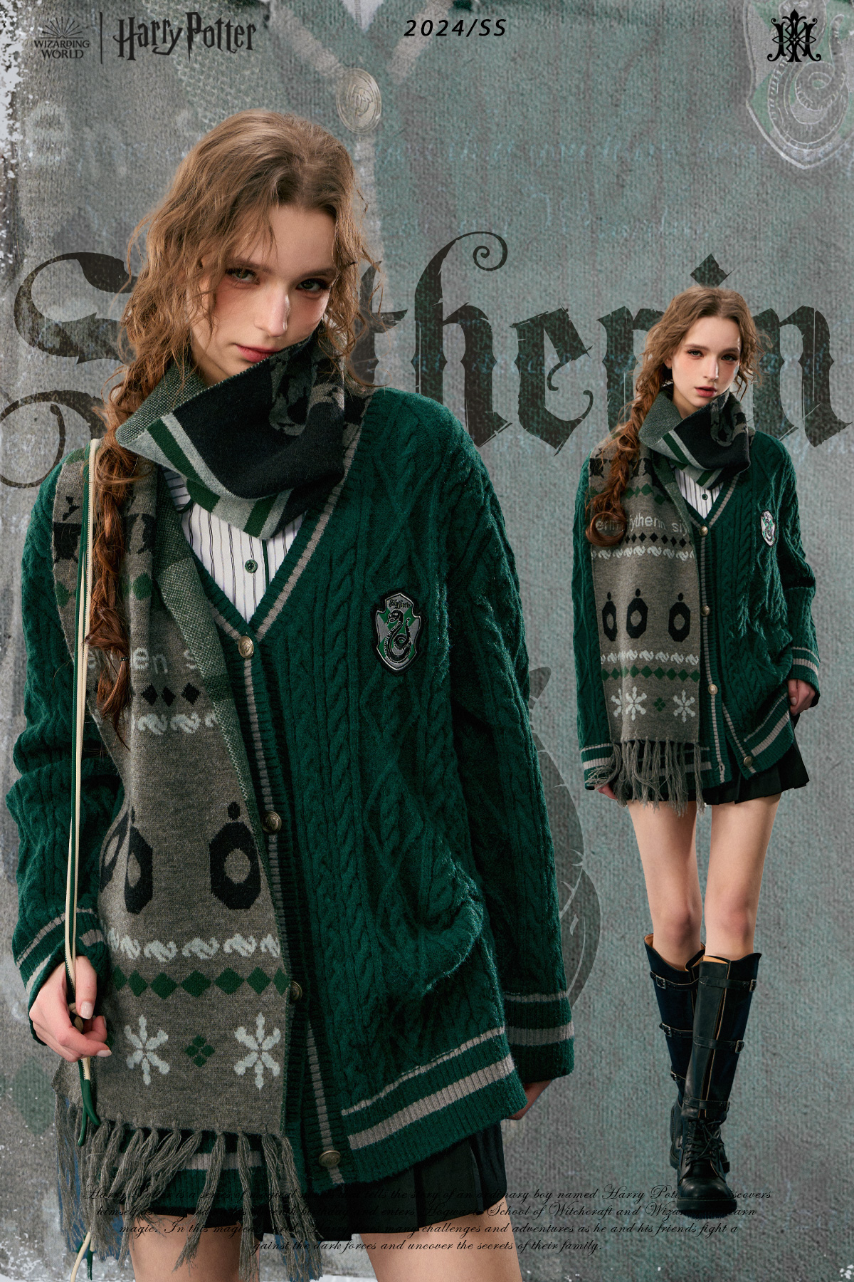 [Pre-Order] Kyouko x Harry Potter แฮร์รี่ พอตเตอร์ เสื้อคาร์ดิแกน ทรงoversize W/2024