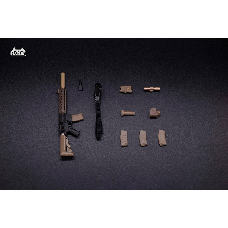 WM-04A Assault Rifle Set Black Gold 1/12 Action Figure Complete Model Option Part(Pre-order)