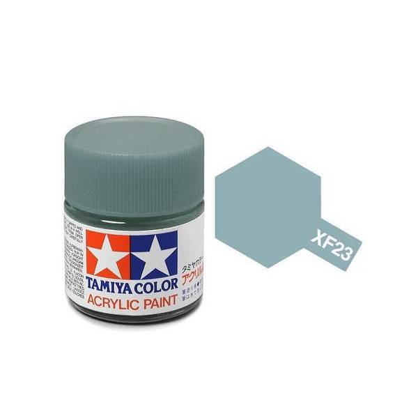 สีทาโมเดลสูตรน้ำอะคริลิกทามิย่า Tamiya Acrylic XF-23 Light Blue (10 ml)