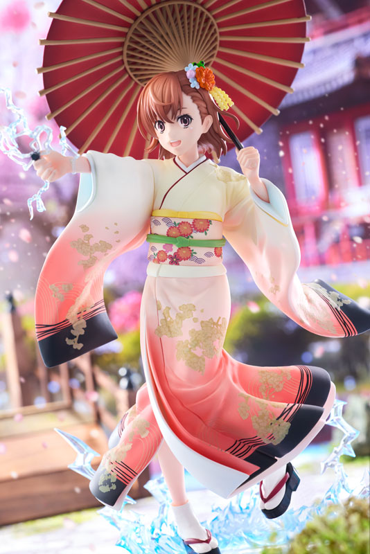 KDcolle A Certain Scientific Railgun T Mikoto Misaka Furisode Kimono ver. 1/7 Complete Figure(Pre-order)