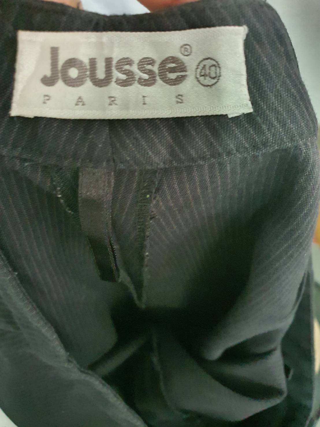 FF06481 กางเกงผ้า สีดำ แบรนดฺ์ JOUSSE เอว 28นิ้ว