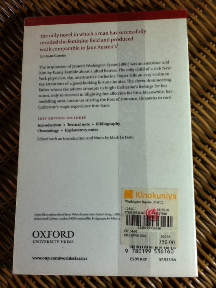 Washington Square/ Henry James