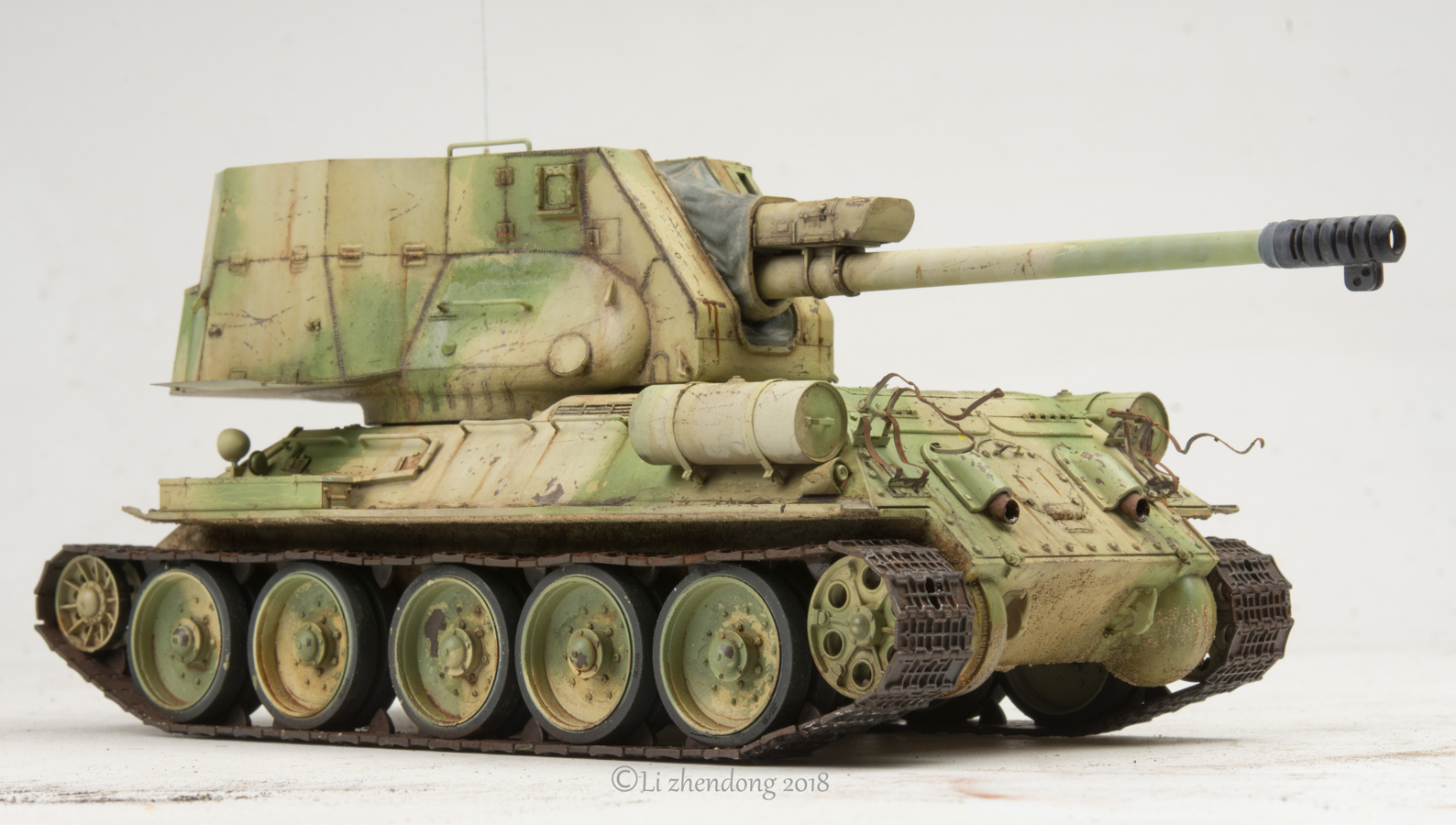โมเดลรถถัง Ryefield Model (RFM) 1/35 RM-5013 T-34/122 Egyptian 122 mm Self-Propelled GUN
