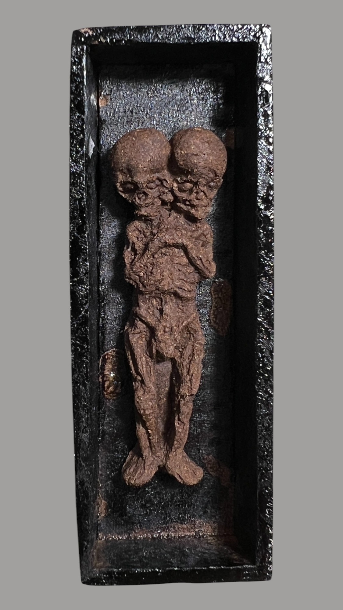 ลูกกรอกสองหัวนอนโลง Double-Headed Lukkrok In Coffin. SKU-03783