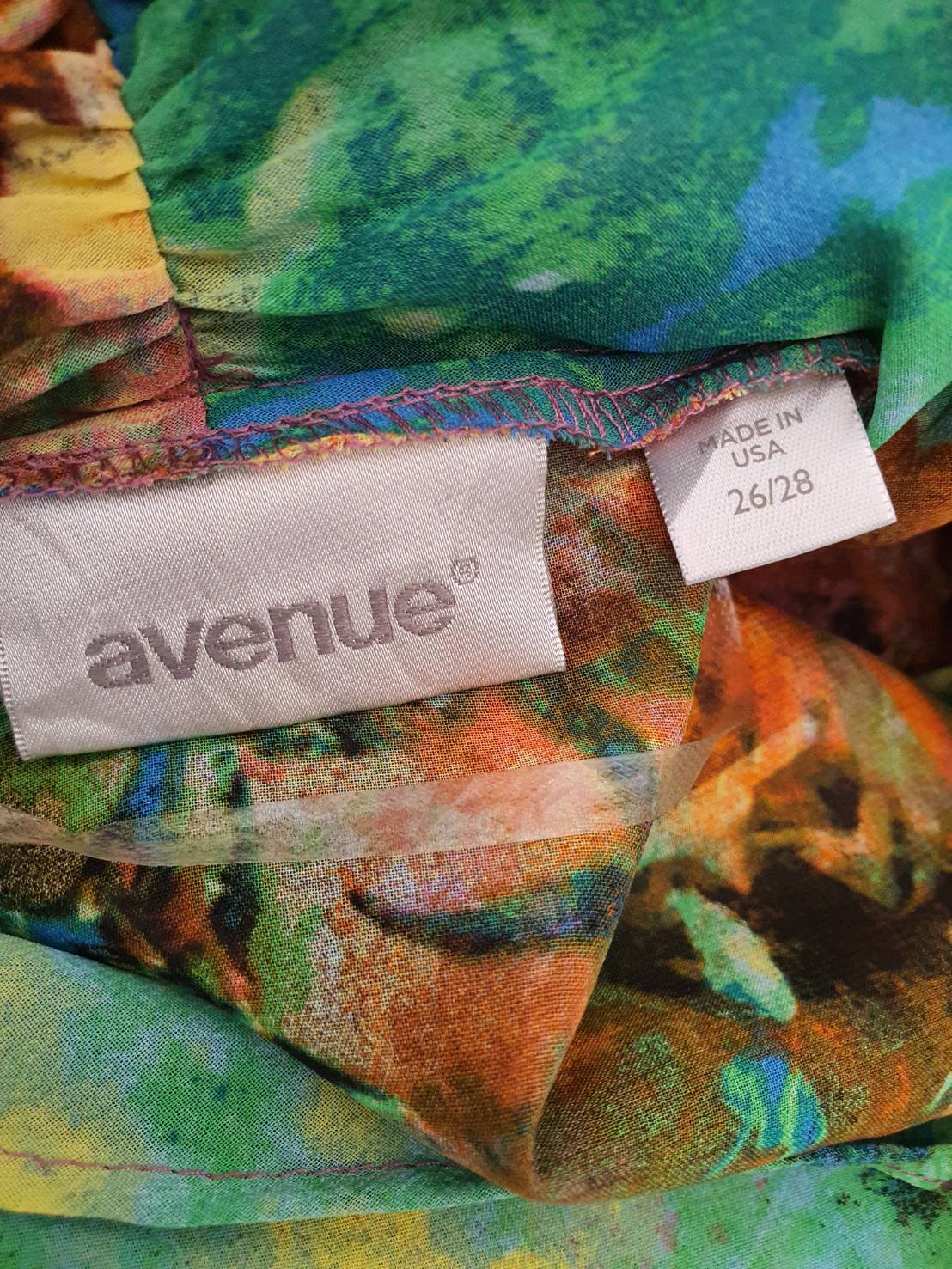 FF05310 เสื้อคลุมมือสอง ชีฟอง แบรนด์ avenue อก free