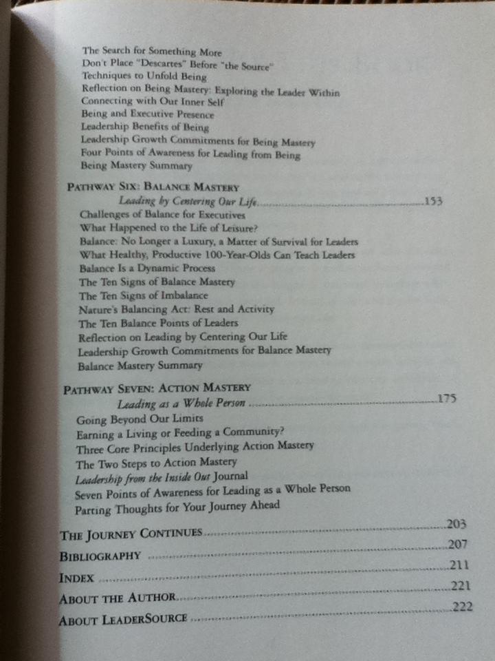 LEADERSHIP FROM THE INSIDE OUT/ Kevin Cashman