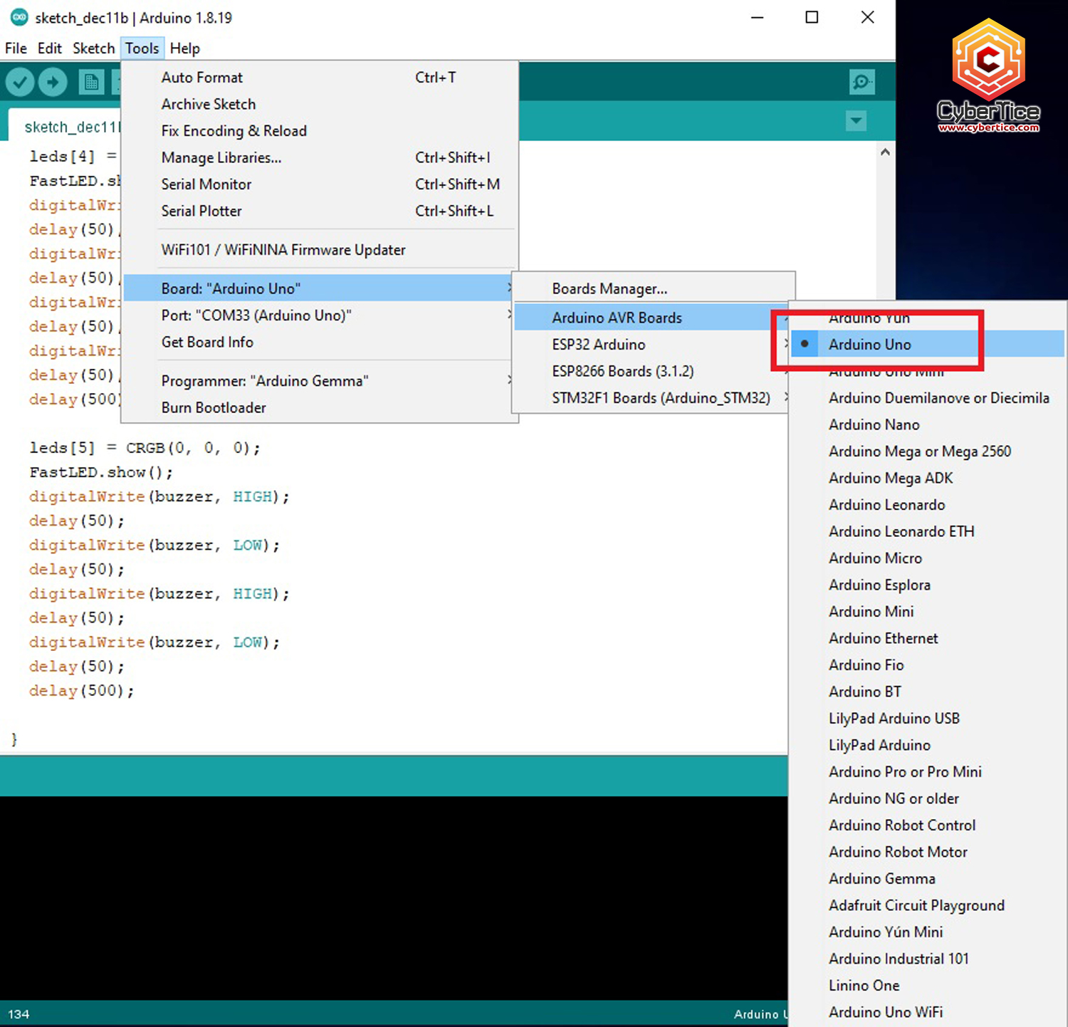 สอนใช้งาน Arduino โมดูลไฟ LED RGB WS2812B 6 ดวง พร้อมสัญญาณเสียงบัซ ...