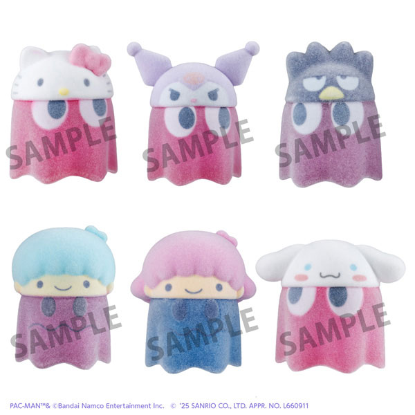 Pac-Man x Sanrio Characters Chibi Collect Figure Vol.2 Flocky ver. 6Pack BOX(Pre-order)