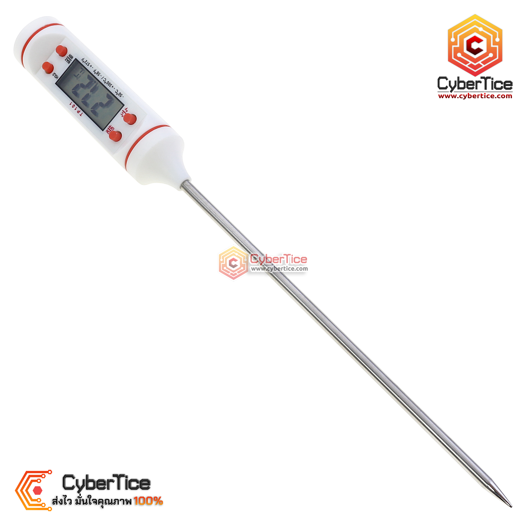 เครื่องวัดอุณหภูมิอาหาร ขอเหลว TP101 food thermometer plug-in bread ...