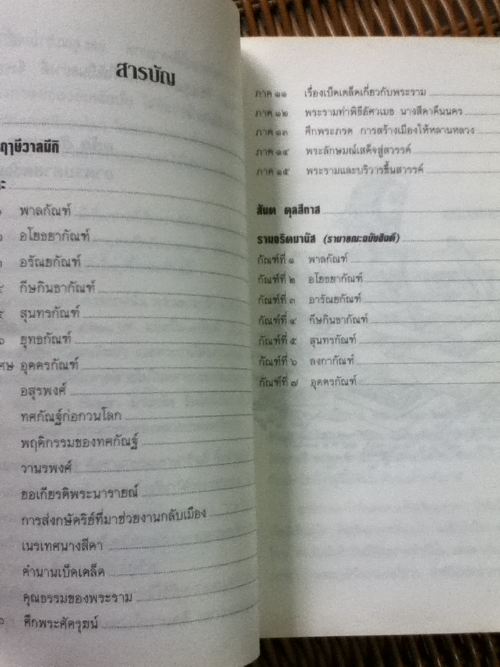 มหากาพย์รามายณะ รามจริตมานัส/ อุทัย สินธุสาร