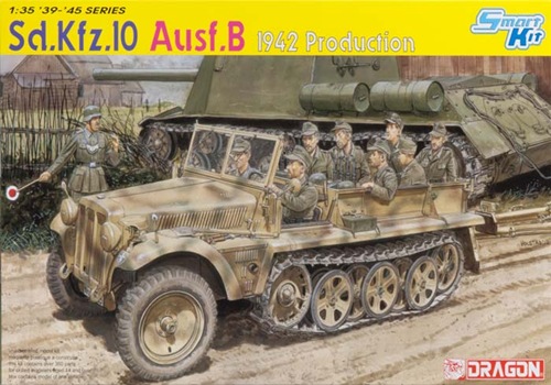 โมเดลรถถังจำลอง Dragon Models 1/35 DRA6731 SD.KFZ.10 Ausf.B 1942 Production