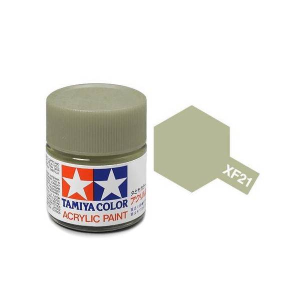 สีทาโมเดลสูตรน้ำอะคริลิกทามิย่า Tamiya Acrylic XF-21 Sky (10 ml)