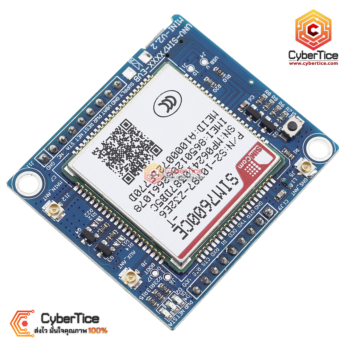 โมดูล 4G LTE SIM7600CE-T Development Board พร้อมเสาอากาศ 4G + GPS ...