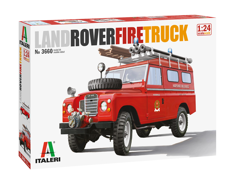 โมเดลรถยนตร์จำลอง Italeri ขนาด 1/24 IT3660 Land Rover Fire Truck